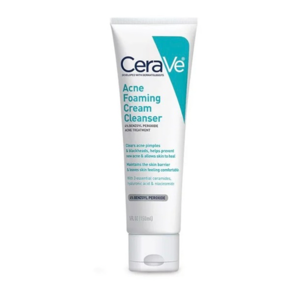 CERAVE CRÈME NETTOYANTE ANTI ACNÉ AU BENZOYL PEROXIDE 4%