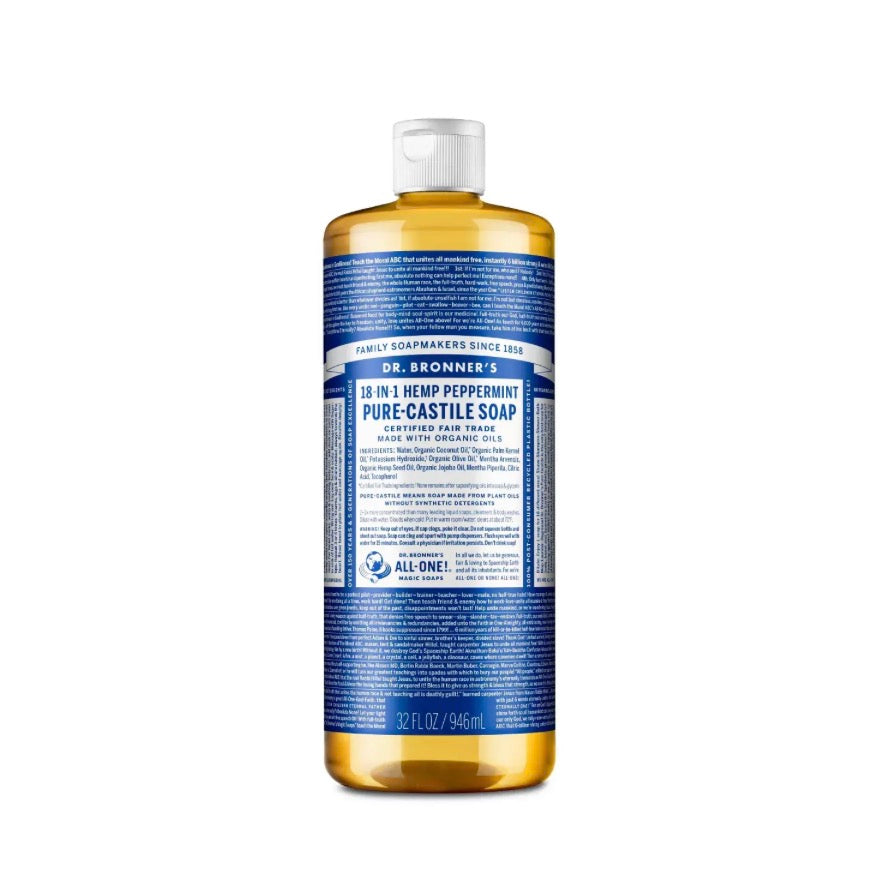 Dr. Bronner's Savon liquide pur de Castille - Menthe poivrée